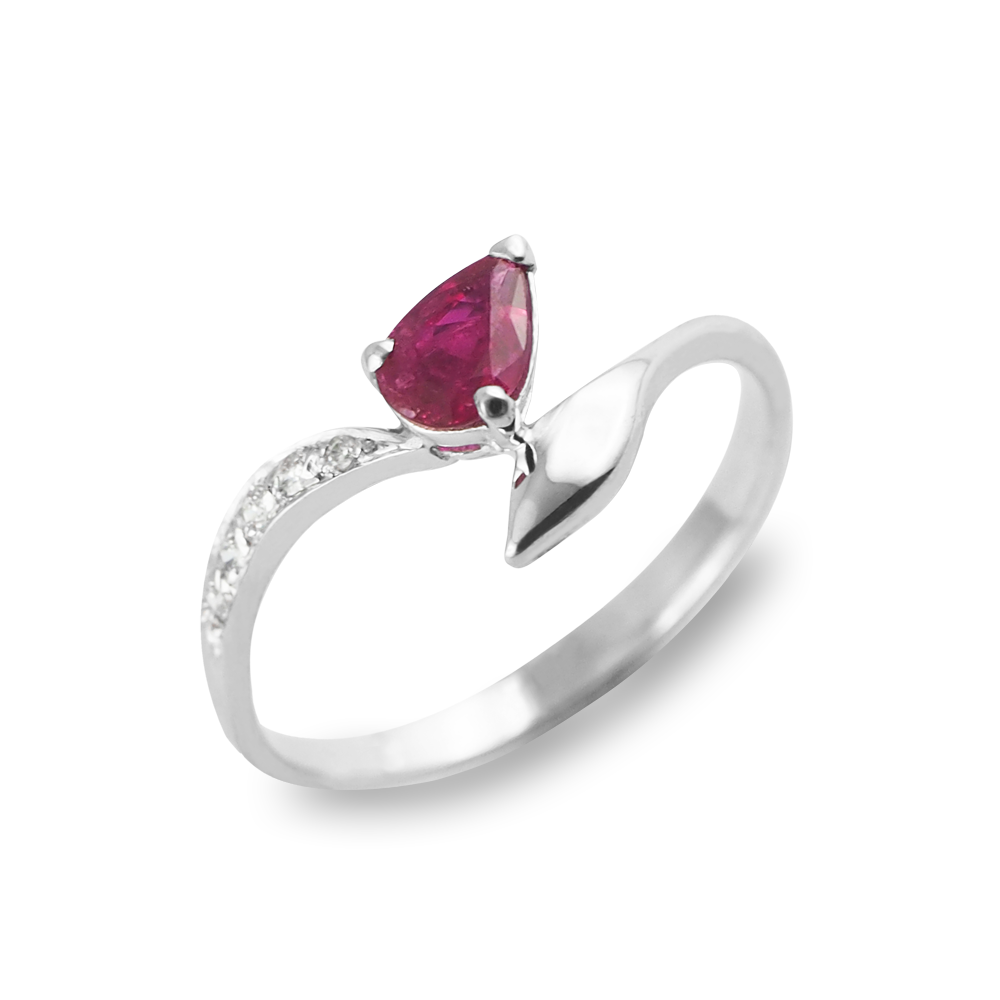 bague serpent rubis diamant originel