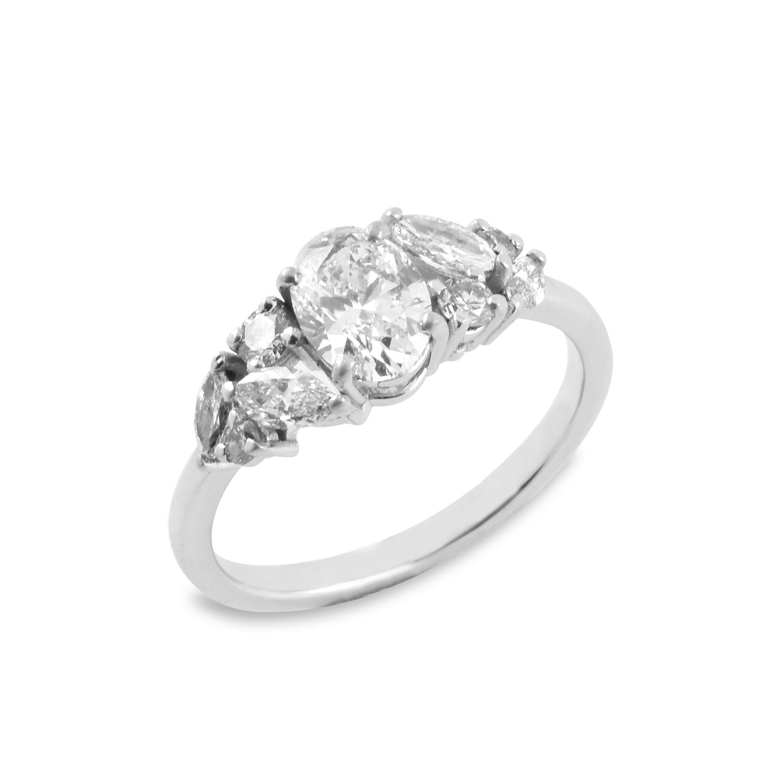 bague diamant ovale magnolia