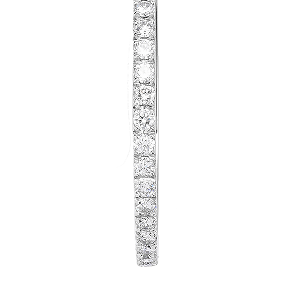Halo Boucles d'oreilles systeme alpa or gris palladie diamants or et diamants