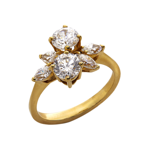 Idylle - Bague or et diamants.