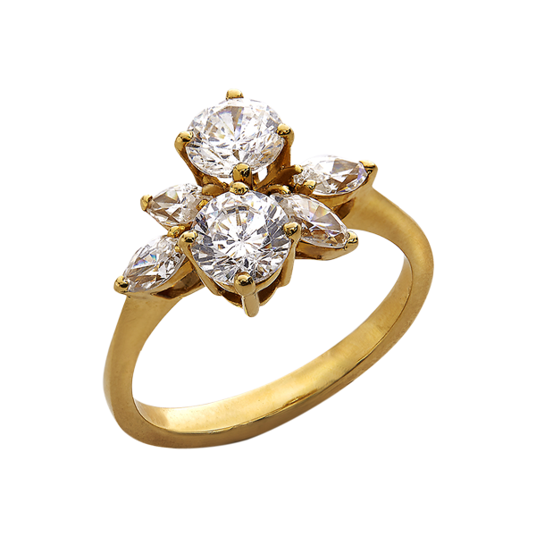 Idylle - Bague or et diamants.