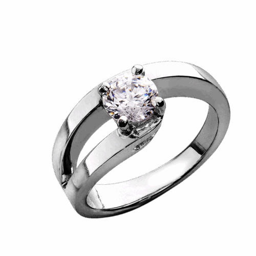 Lambada - Bague de fiançailles or et diamant
