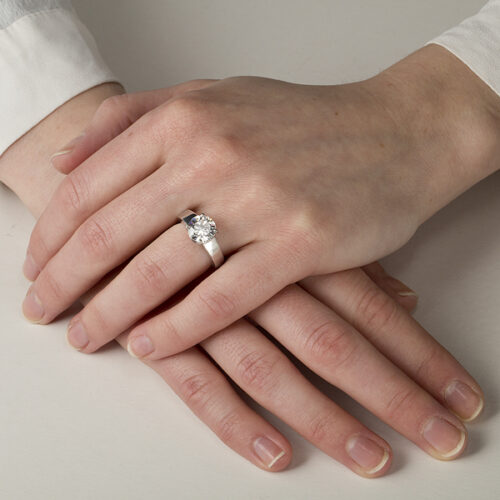 Sirius solitaire or et diamant