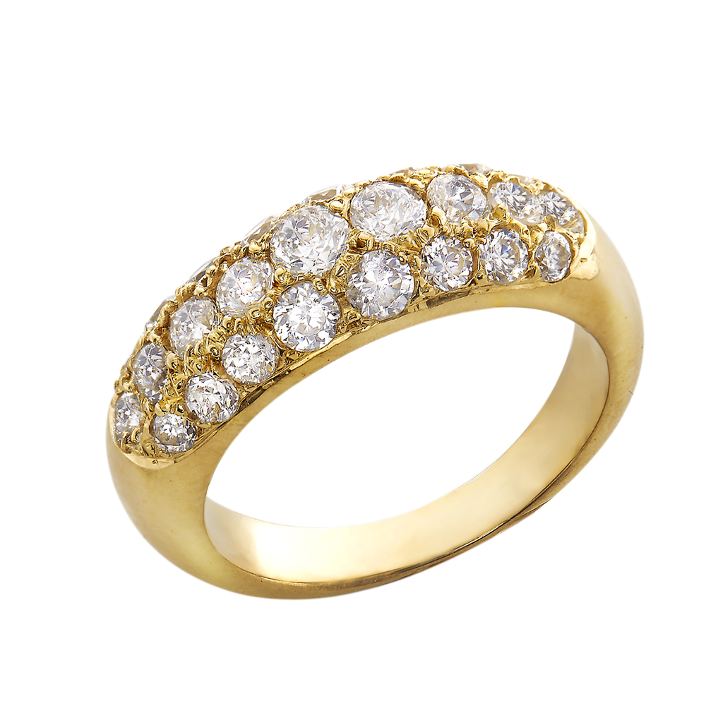 Starlight bague or pavée diamants