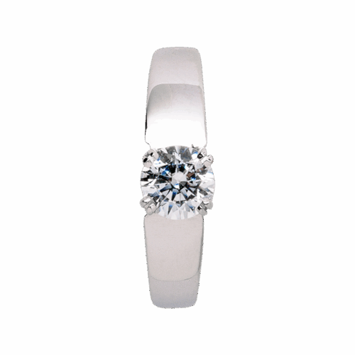 Vénus solitaire or et diamant De Gralie dessus