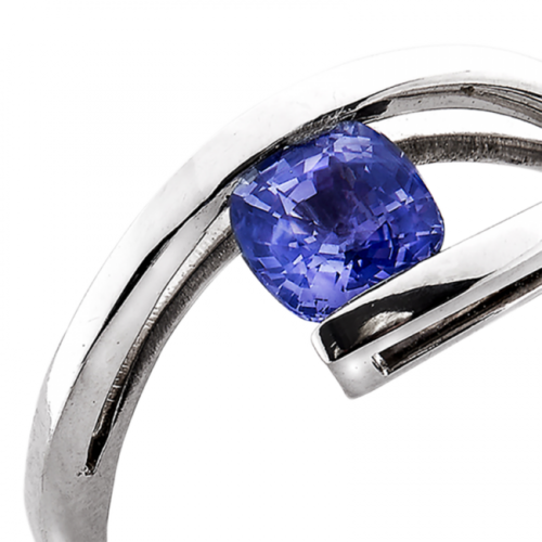 Alizé bague or et saphir bleu De Gralie zoom