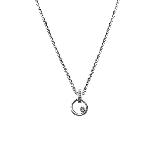 Astre pendentif or diamants De Gralie