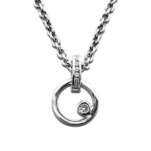 Astre pendentif or diamants zoom De Gralie