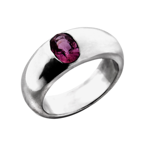 Bella bague or et saphir rose De Gralie