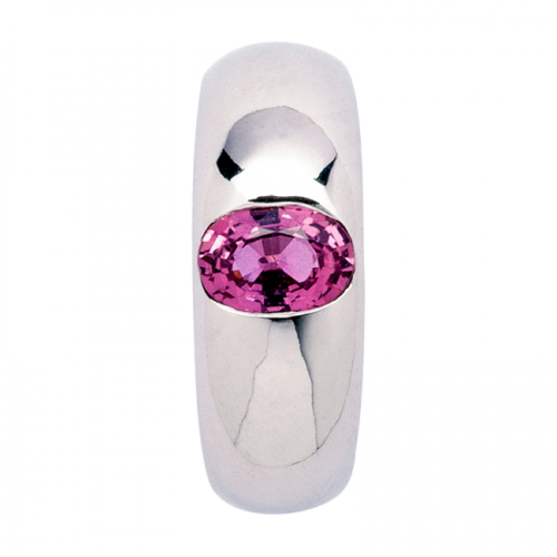 Bella bague or et saphir rose De Gralie Dessus