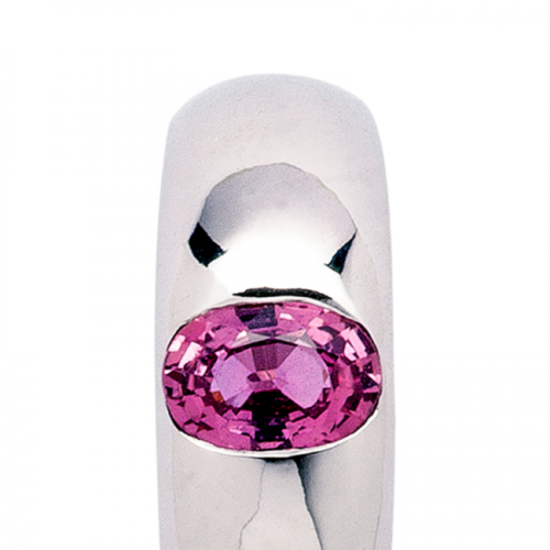Bella bague or et saphir rose De Gralie zoom