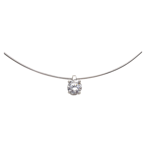 Brics pendentif or diamant serti griffes De Gralie