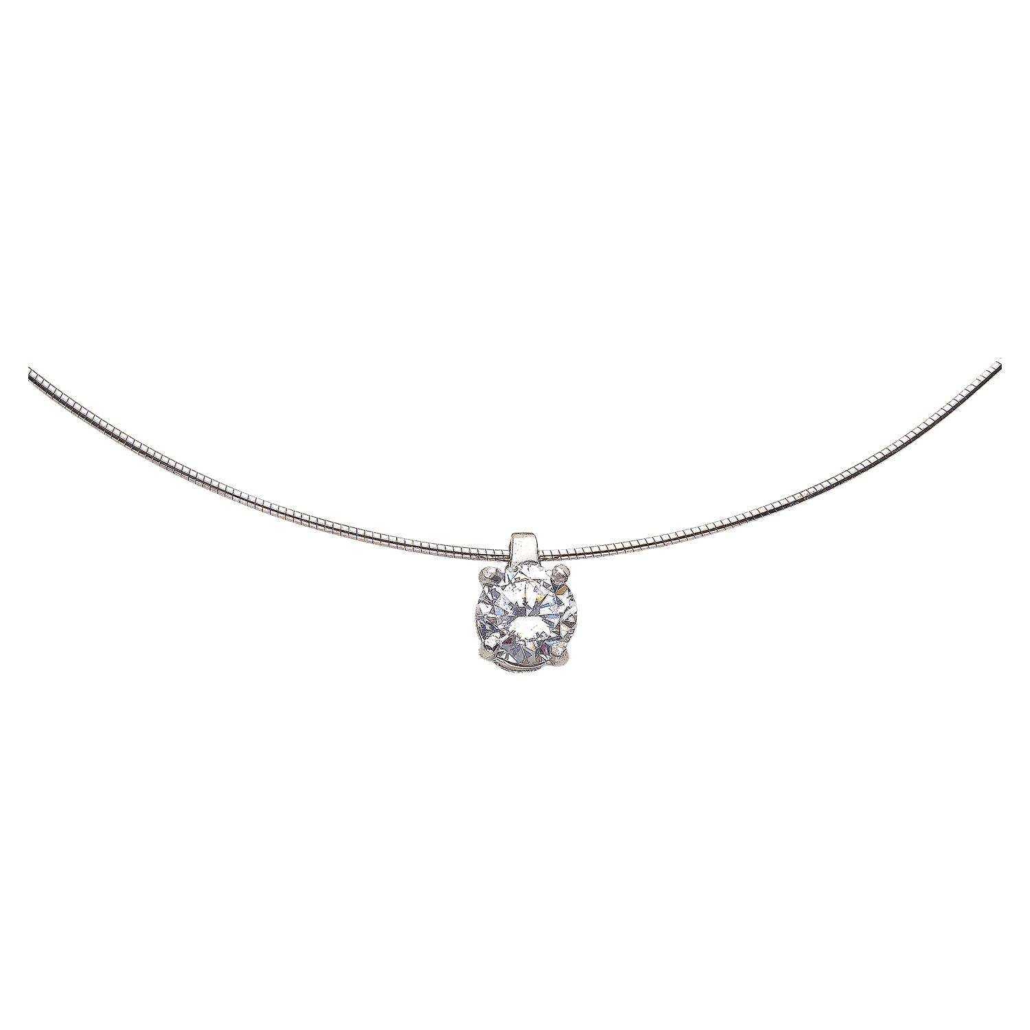 Brics pendentif or diamant serti griffes De Gralie
