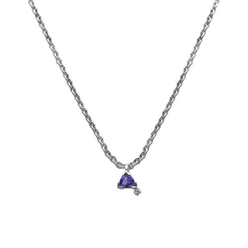 Carène pendentif or saphir diamant De Gralie