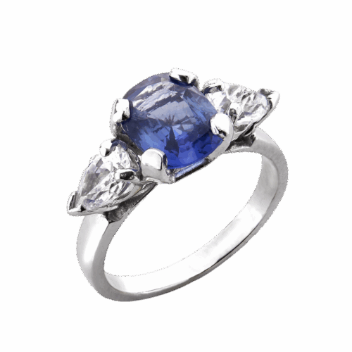 Ciel Bague or saphir et diamants De Gralie
