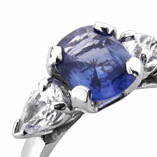 Ciel Bague or saphir et diamants De Gralie zoom