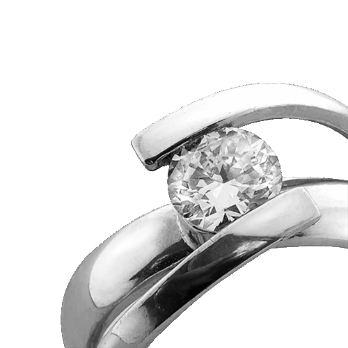 Solitaire or et diamant