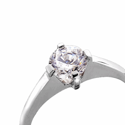 Élégance Solitaire or et diamant De Gralie zoom
