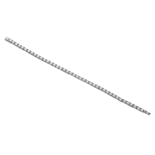 Horizon bracelet or serti griffes diamants De Gralie
