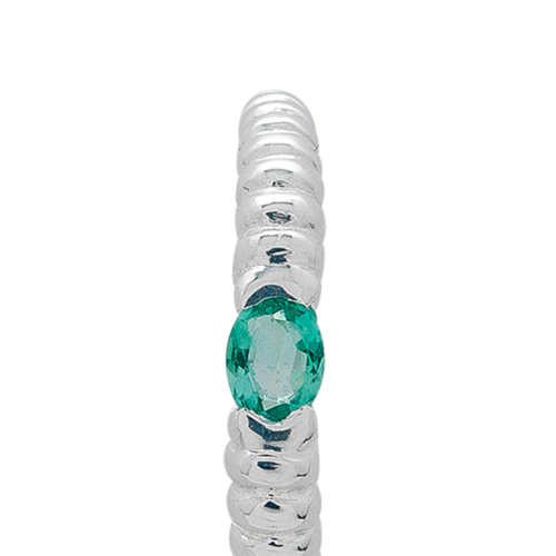 Houle bague or émeraude zoom De Gralie