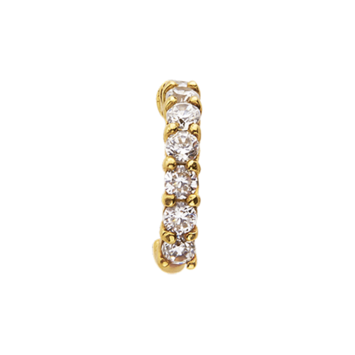 Luna Boucle d'oreille or diamants zoom De Gralie