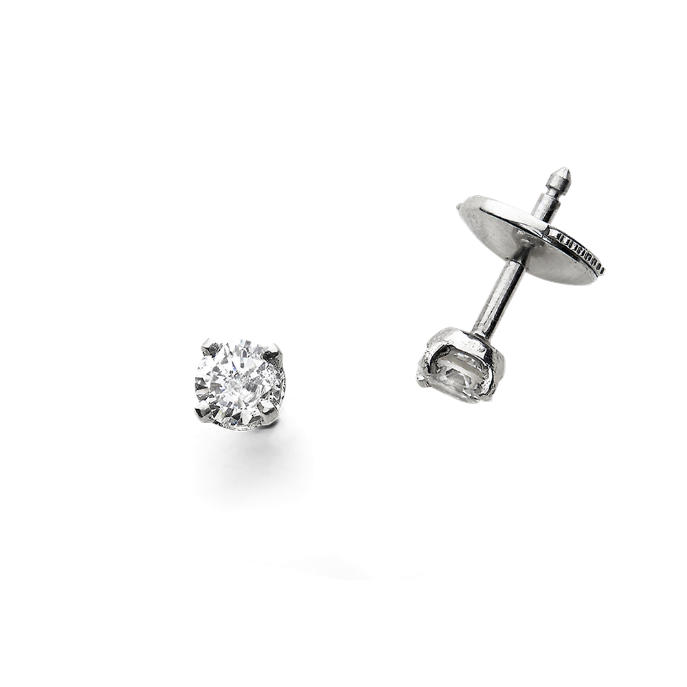 Mi Boucles d'oreilles or diamants De Gralie