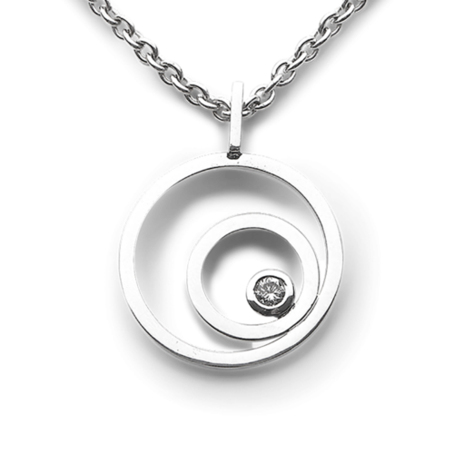 Orbital pendentif or diamant zoom De Gralie