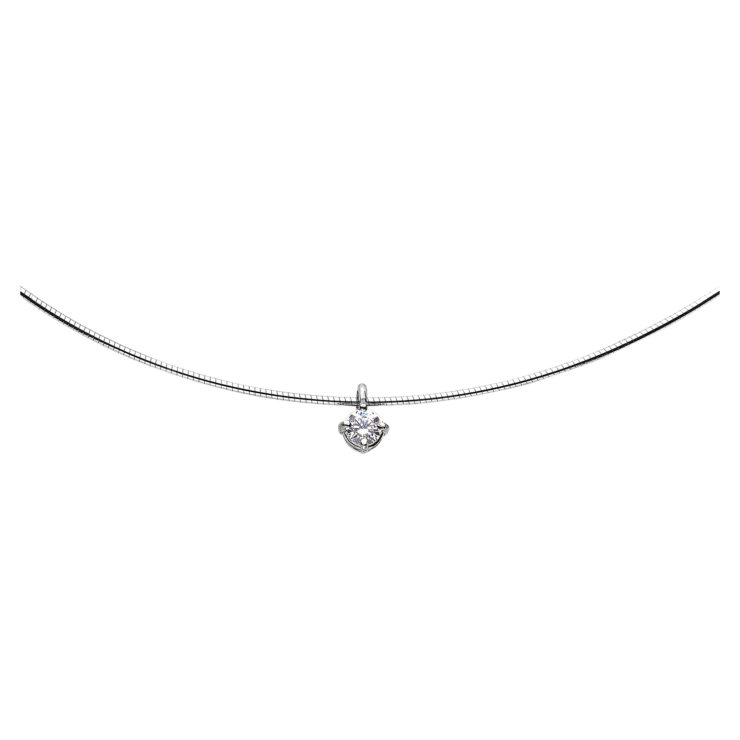 Orée pendentif or diamants serti griffes De Gralie