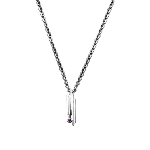 Orgue Pendentif or saphir violet De Gralie