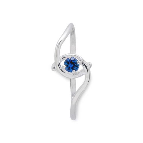 Salsa bague or et saphir De Gralie dessus