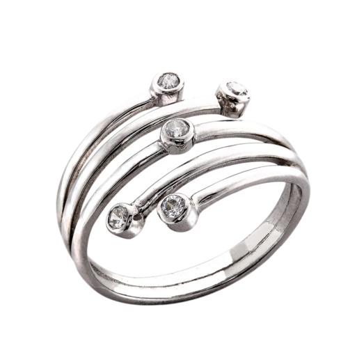 Satellite bague or et diamants De Gralie