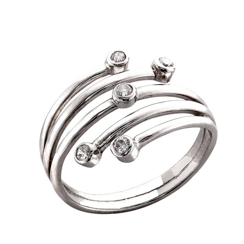 Satellite bague or et diamants De Gralie