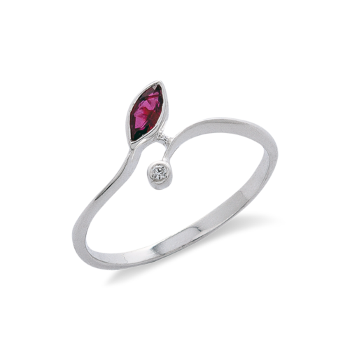 Vice&versa bague or diamant rubis De Gralie