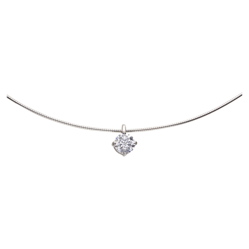 Zataï pendentif or diamant serti griffes De Gralie