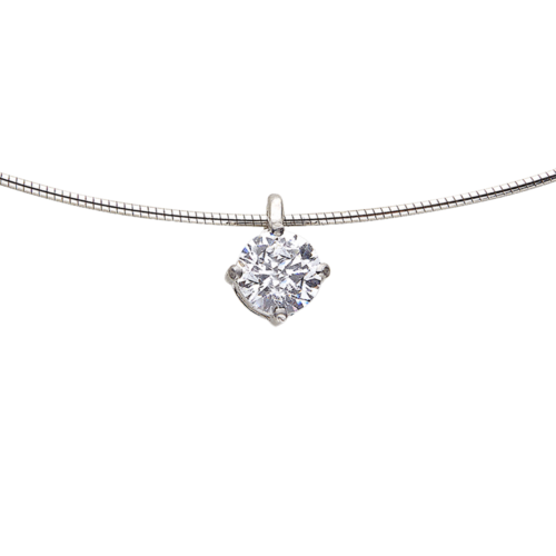 Zataï pendentif or diamant serti griffes zoom De Gralie
