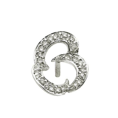 Trivial Boucle d'oreille or diamants zoom De Gralie
