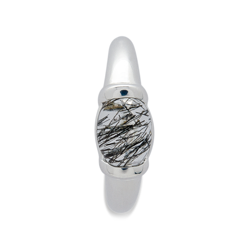 Aiguille bague or quartz rutile dessus De Gralie
