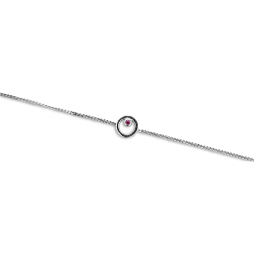 Be-Bop bracelet Rubis vue à plat De Gralie