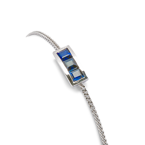 Country bracelet saphirs carrés zoom De Gralie