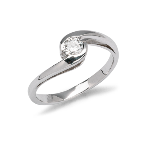 Danseuse bague solitaire diamant De Gralie