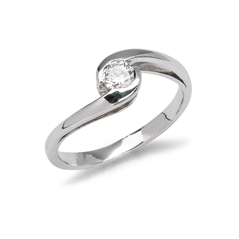 Danseuse bague solitaire diamant De Gralie
