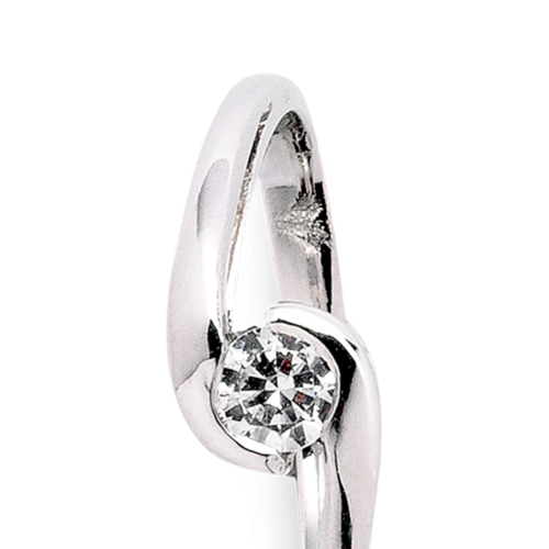 Danseuse bague solitaire diamant zoom De Gralie