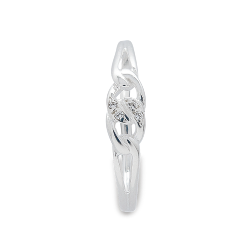 Défilé bague or diamants vue dessus De Gralie