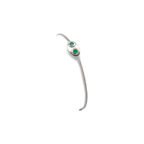 Entredeux Bracelet émeraudes De Gralie