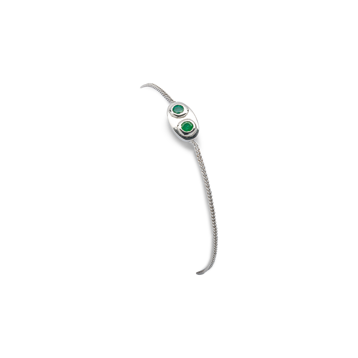 Entredeux Bracelet émeraudes De Gralie