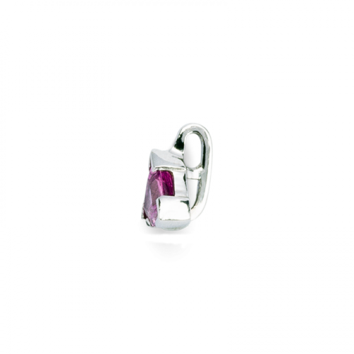 Karonda Pendentif or saphir trillion Vue de profil De Gralie
