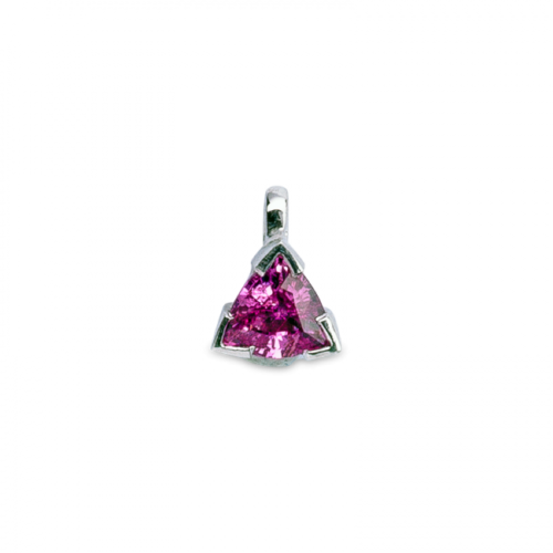 Karonda Pendentif or saphir trillion zoom De Gralie