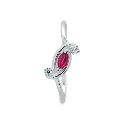 Line bague or diamants rubis dessus De Gralie