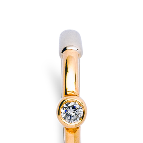 Madison bague deux ors diamant zoom De Gralie