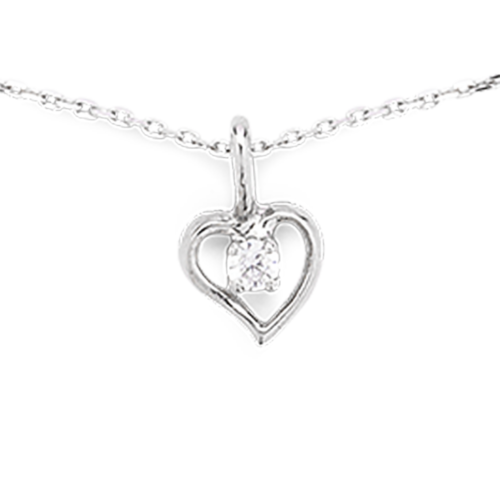 Palpitant pendentif diamant zoom De Gralie